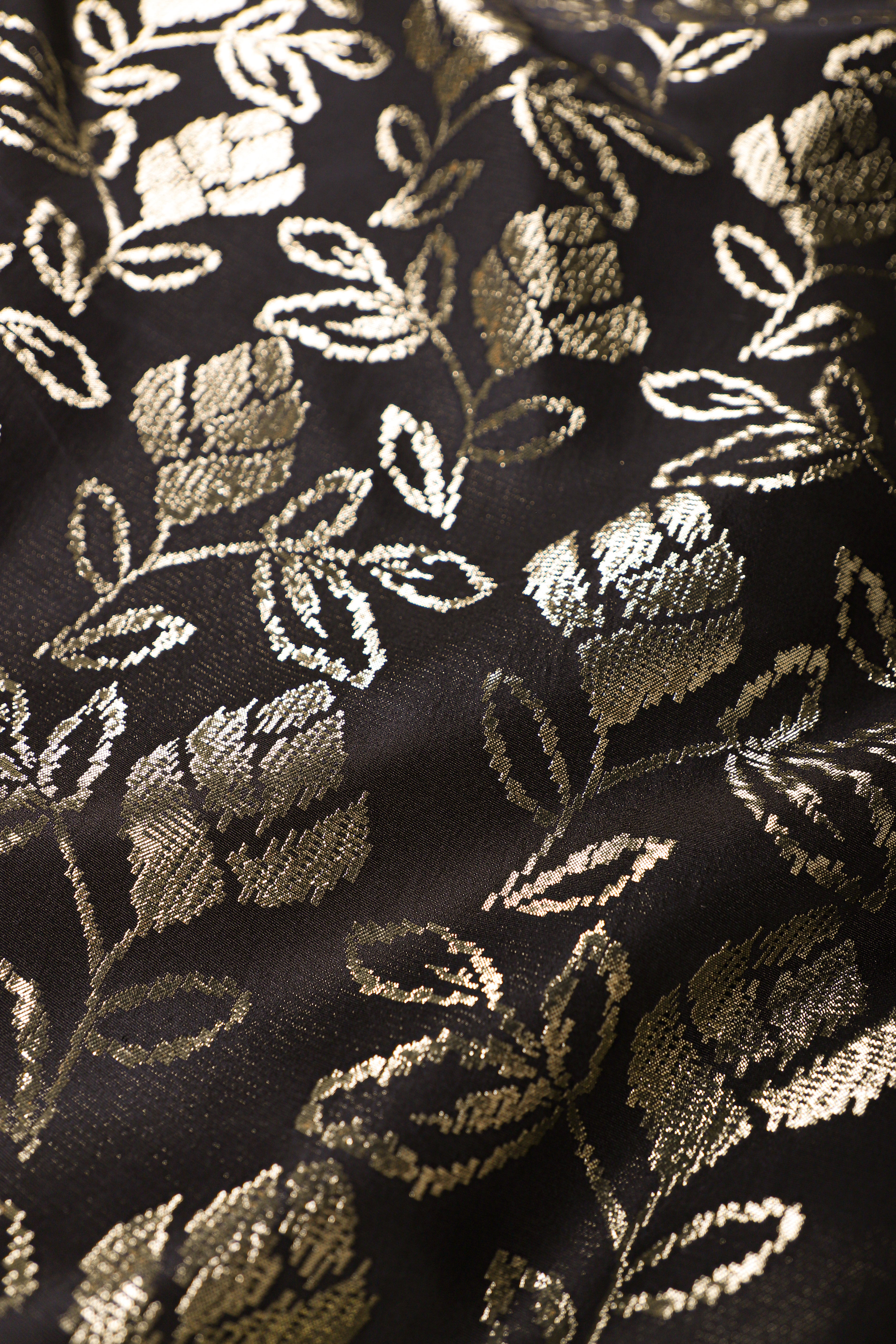 Reversible Metallic Cover Up with Handmade Tassels