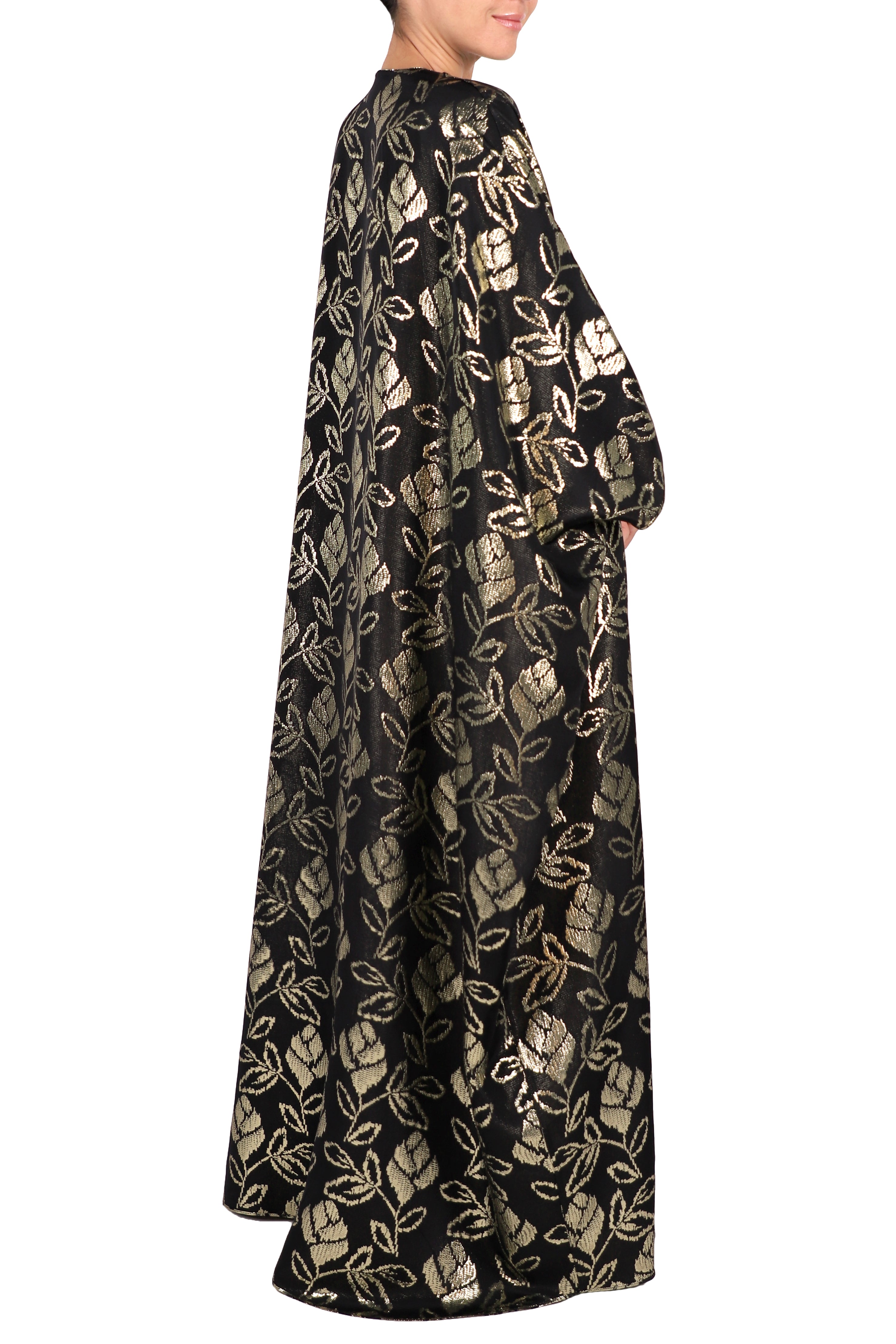 Reversible Metallic Cover Up with Handmade Tassels