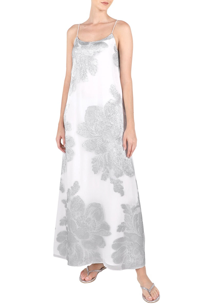 knee length dresses for ladies Metallic Cami Dress – Marie France Van Damme