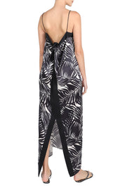 Printed Back Tie Dress