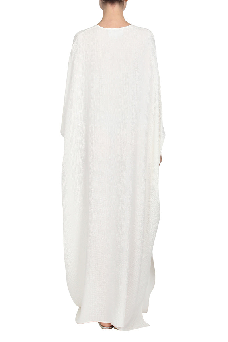 Silk Croco Jacquard Oversized Boubou Caftan