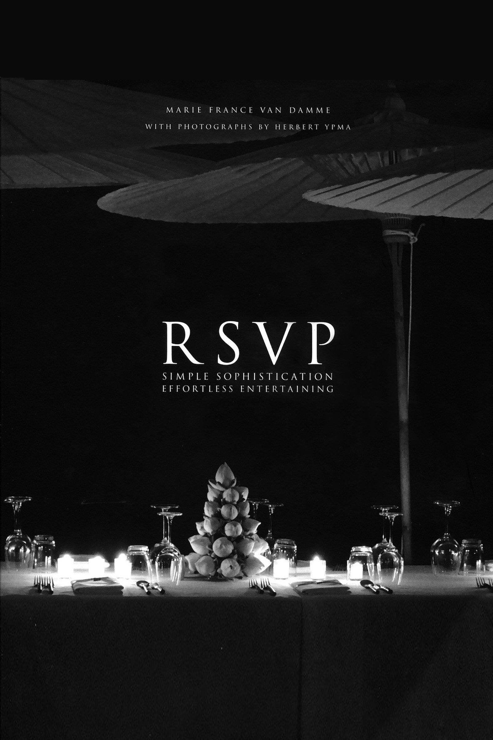 RSVP: Simple Sophistication. Effortless Entertaining Book Marie France Van Damme