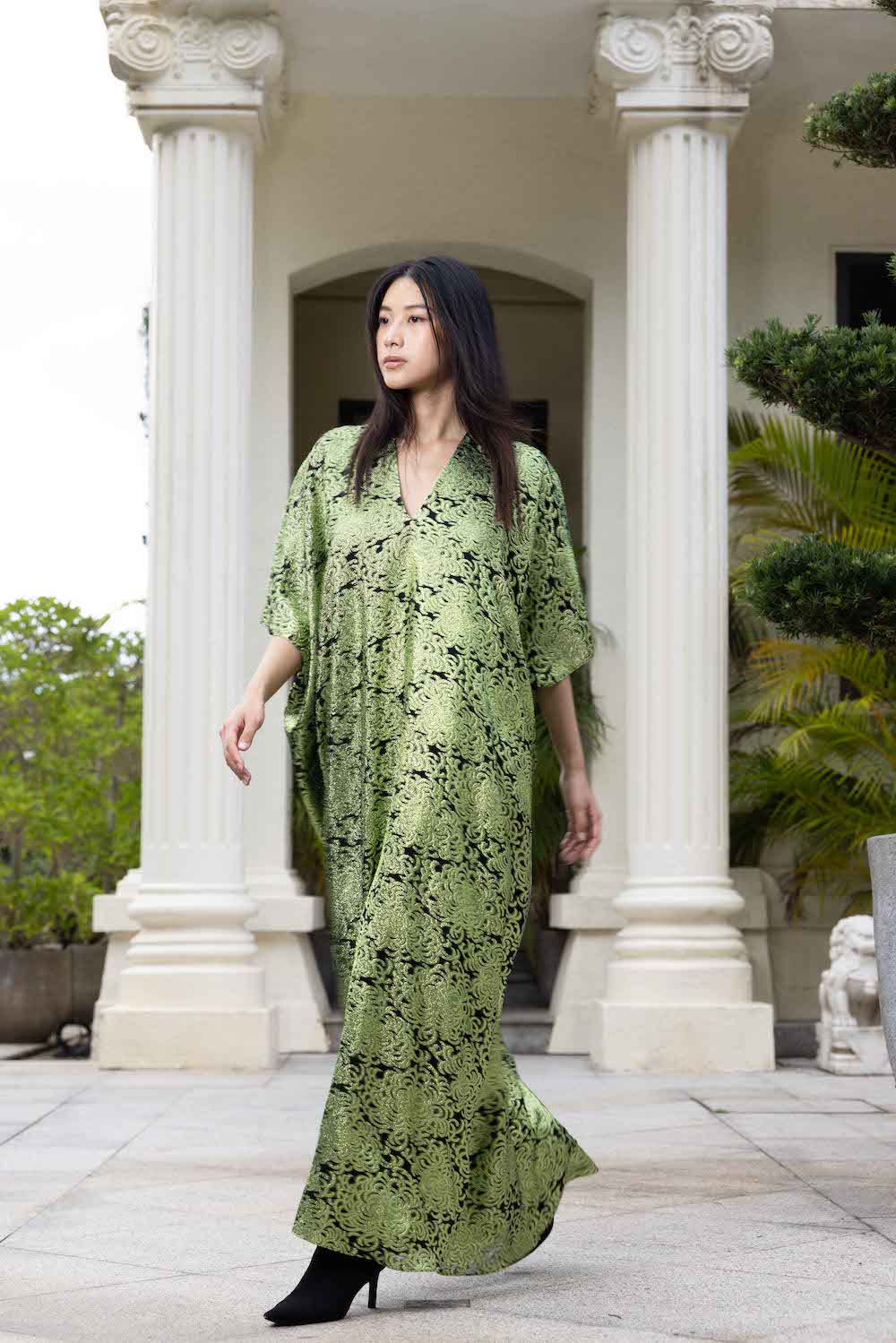 Fine Dahlia Boubou Caftan