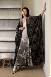 Embroidered Velour Cover Up