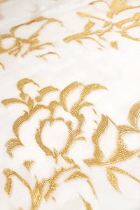 Metallic 3D Rose Flower Boubou Caftan
