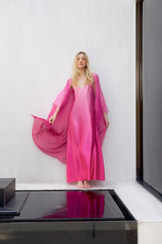 Silk Satin Ombre Cami Dress