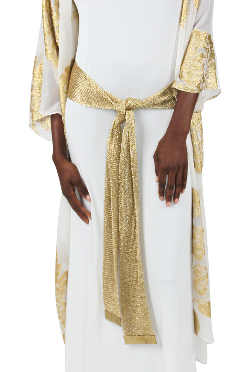 Gold Metallic Mesh Belt
