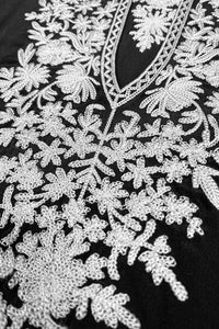 Silk Crepe de Chine Embroidered Boubou Caftan