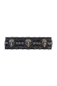 Embellished Satin Belt