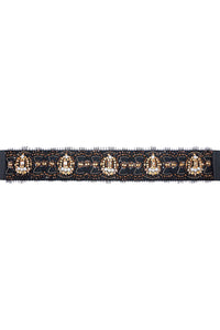 Embellished Satin Belt