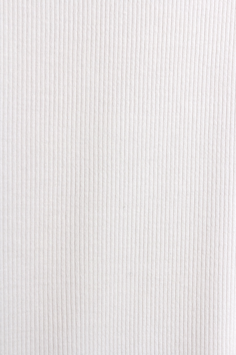 Ribbed Silk Blend Tunisien Dress