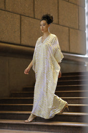 Metallic Tiger Lined Boubou Caftan