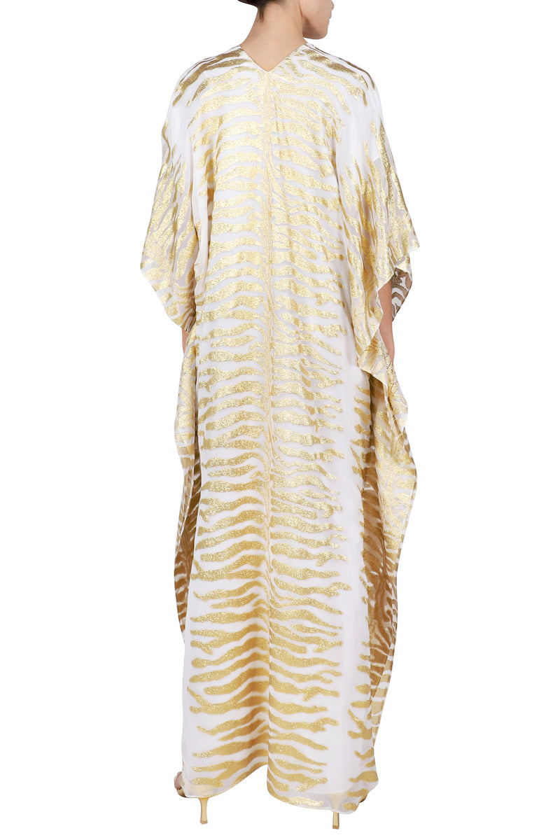 Metallic Tiger Lined Boubou Caftan