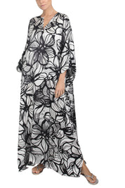 Silk Satin Oversized Boubou Caftan