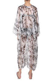 Printed Silk Chiffon Babani Cover Up