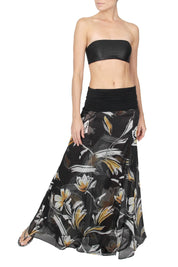 Double Layered Palazzo Skirt