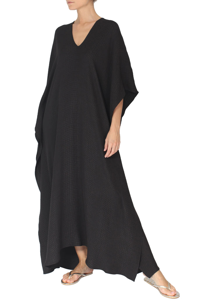 Silk Croco Jacquard Boubou Caftan