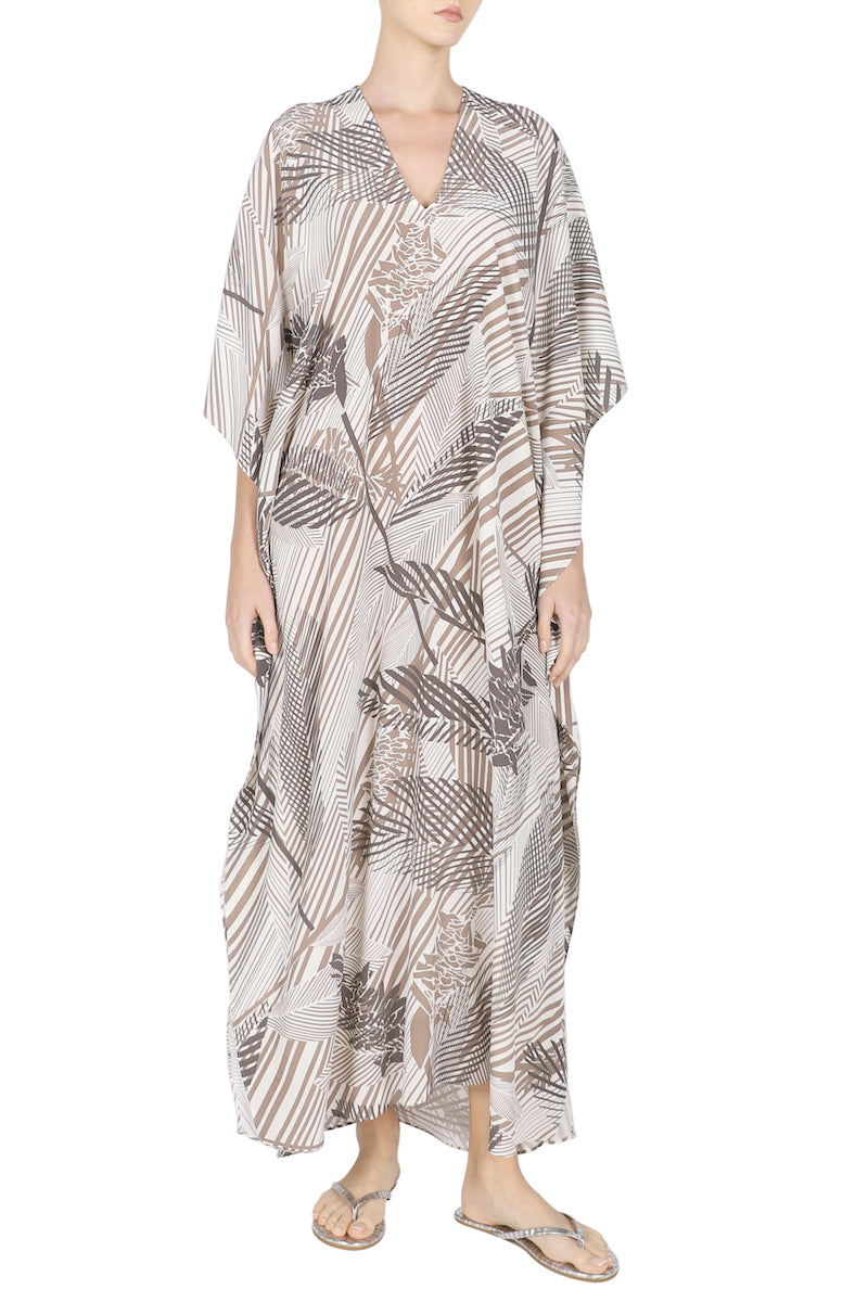 Silk Bamboo Printed Boubou Caftan