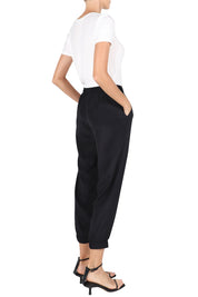 Silk Crepe de Chine Track Pants