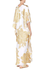 Metallic Big Flower Boubou Caftan