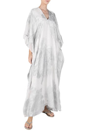 Big Flower Lurex Lined Boubou Caftan