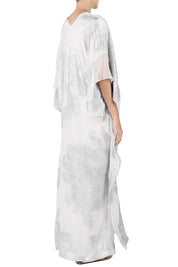 Big Flower Lurex Lined Boubou Caftan