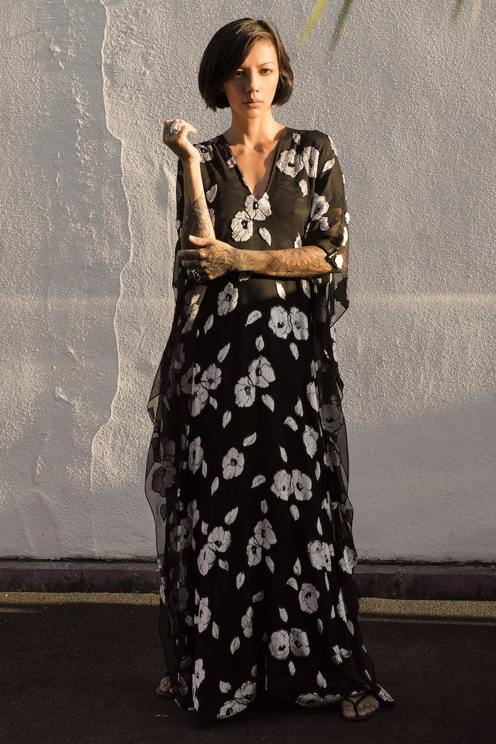 Camelia Devore Boubou Caftan