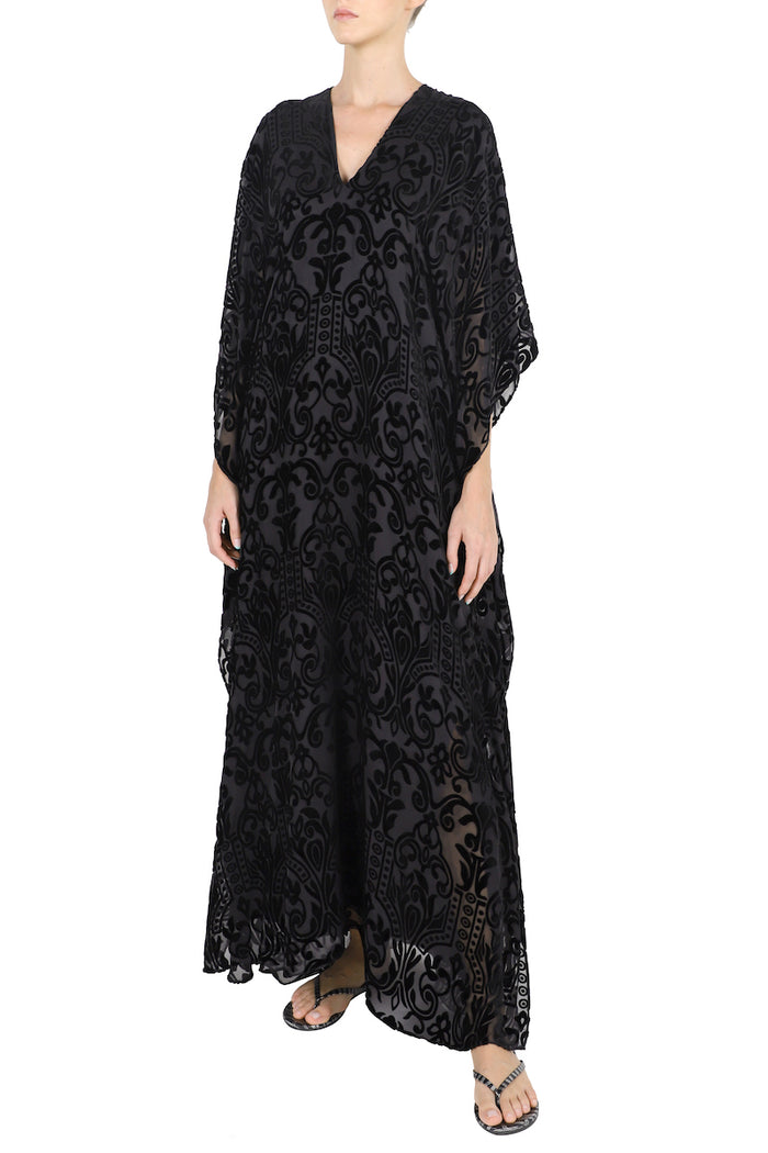 Burnout Velour Devore Boubou Caftan