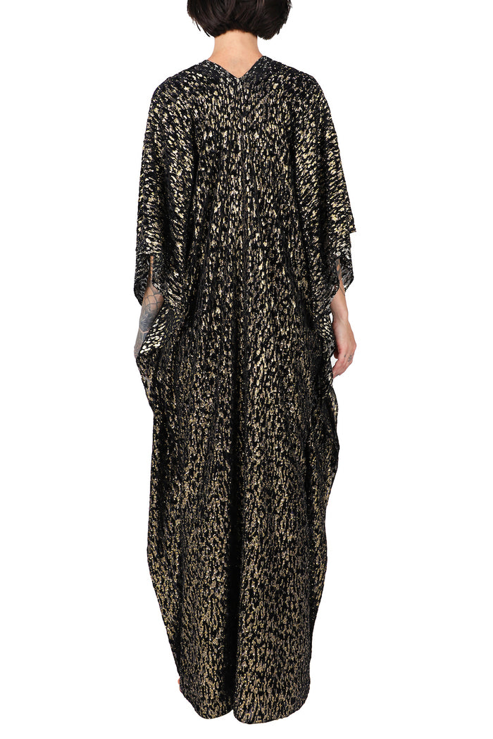 Metallic Velour Devore Boubou Caftan