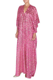 Little Flower Velour Devore Boubou Caftan