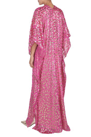 Little Flower Velour Devore Boubou Caftan