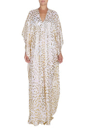 Little Flower Velour Devore Boubou Caftan
