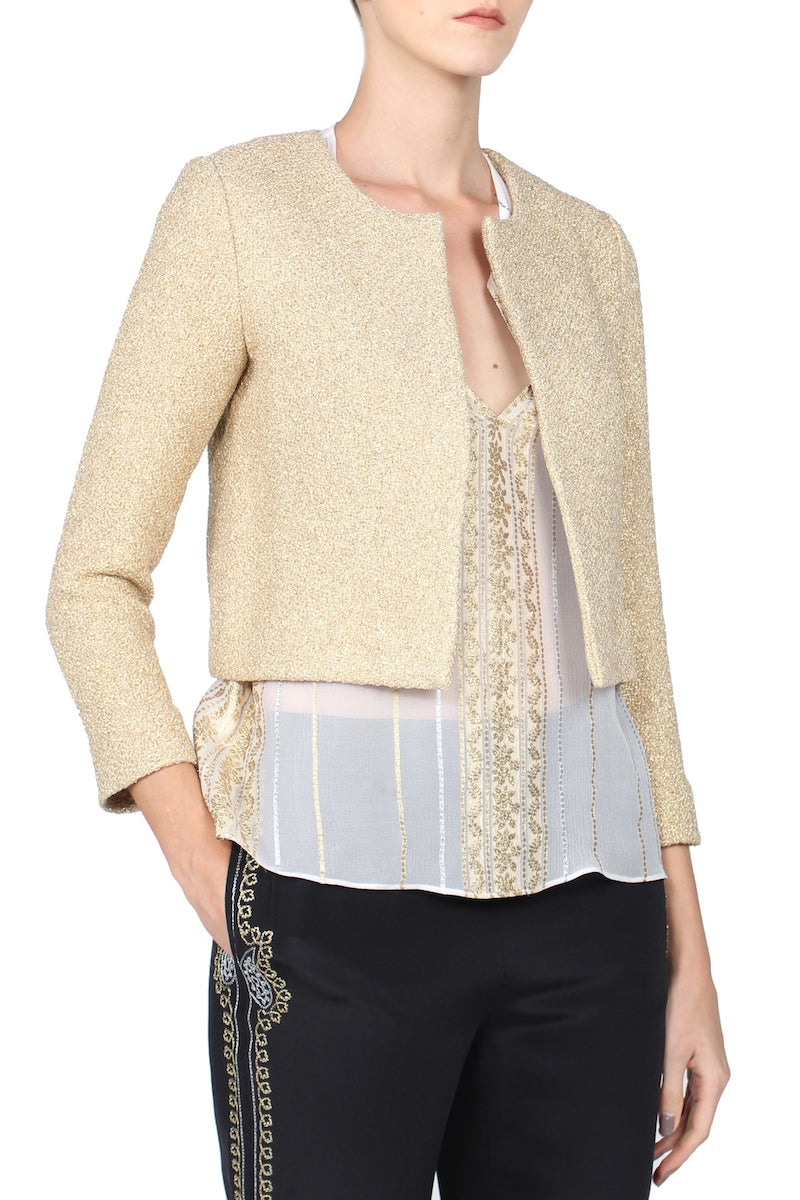 Metallic Boucle Jacket