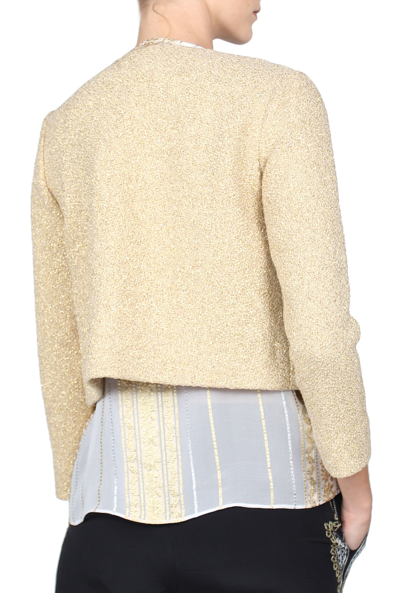 Metallic Boucle Jacket