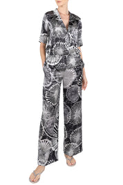 Silk Printed Jumpsuit