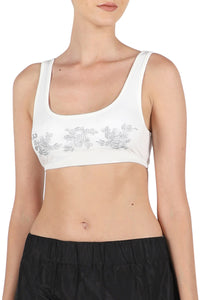 Rose Embroidered Bra Top