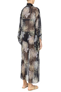 Printed Silk Chiffon Kimono