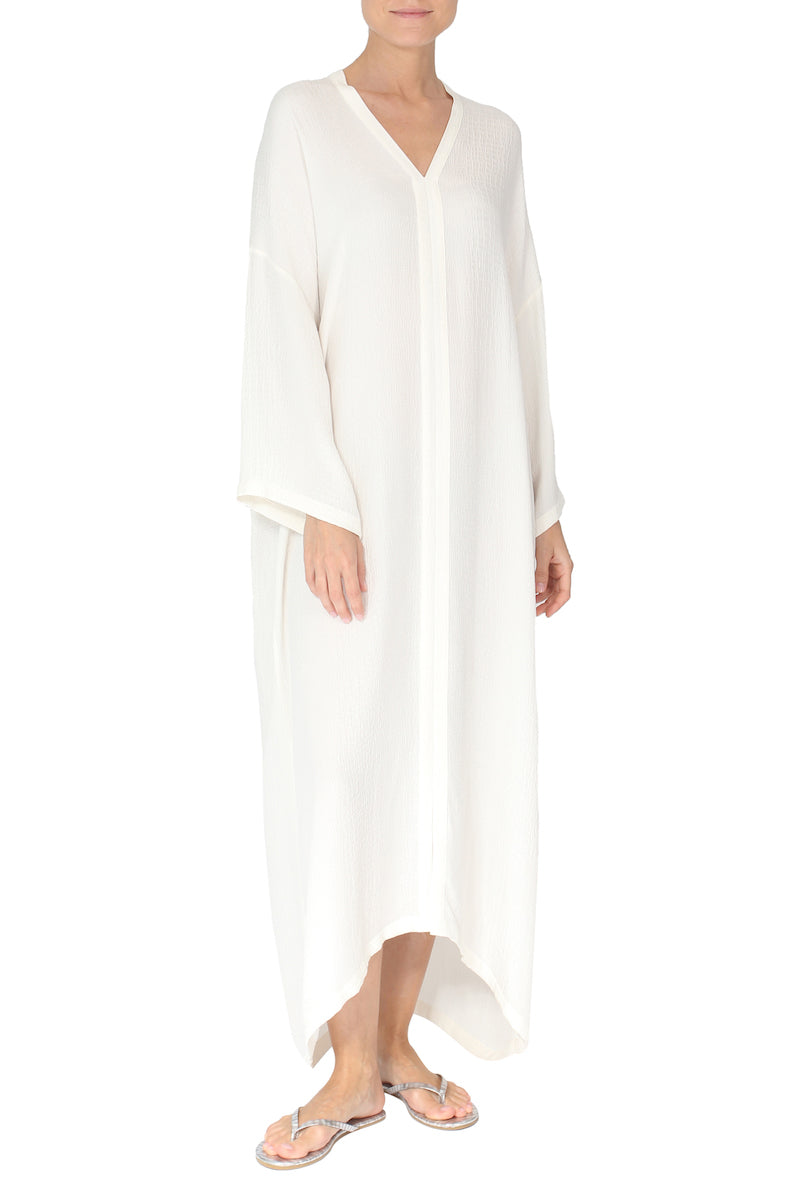 Silk Croco Jacquard Long Sleeve Boubou Caftan