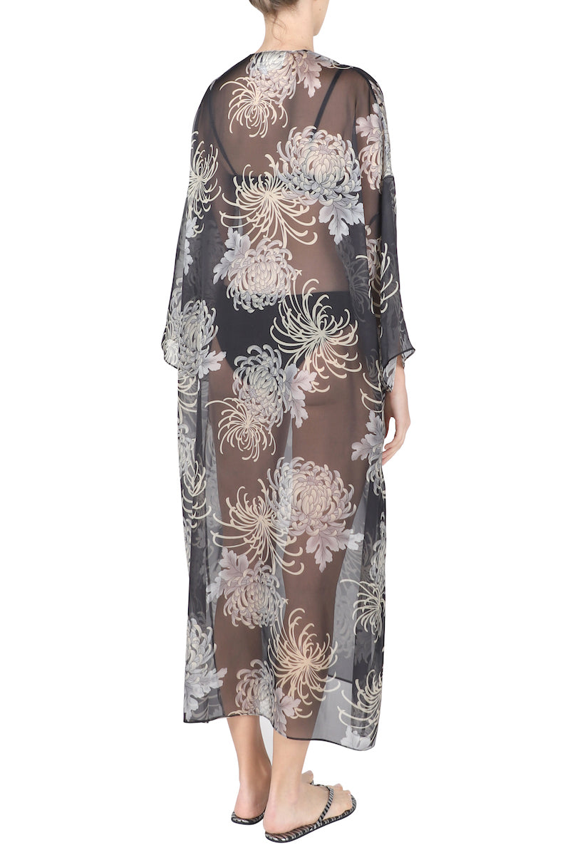 Printed Silk Chiffon Cover Up