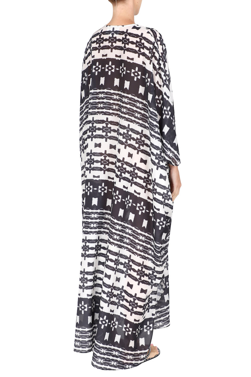 Printed Silk Boubou Caftan