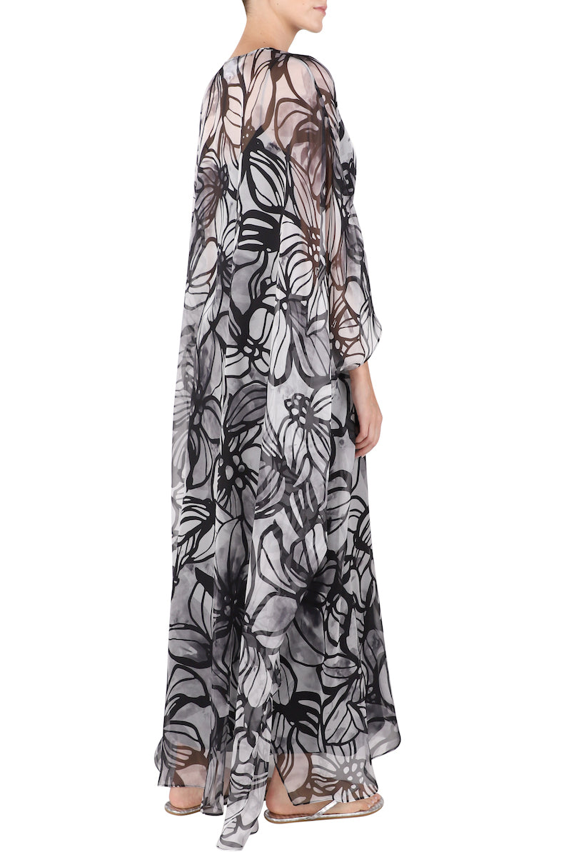 Over Sized Silk Chiffon Boubou Caftan