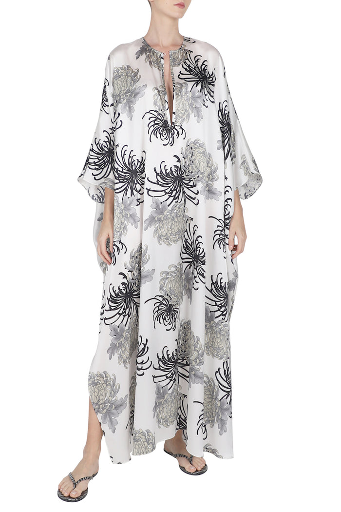 Printed Satin Boubou Caftan