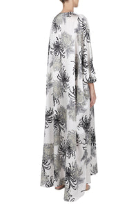 Printed Satin Boubou Caftan