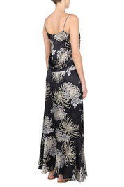 Printed Silk Satin Sweep Skirt