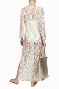 Metallic Lace Dress