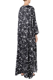 Printed Satin Tassel Boubou Caftan