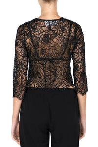 Hand Embroidered Lace Cardigan