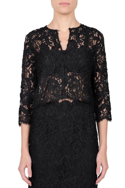 Hand Embroidered Lace Top