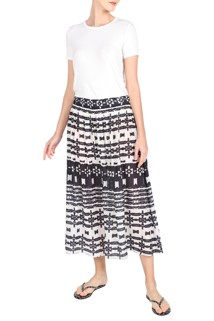 A-Line Midi Skirt