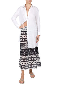 A-Line Midi Skirt